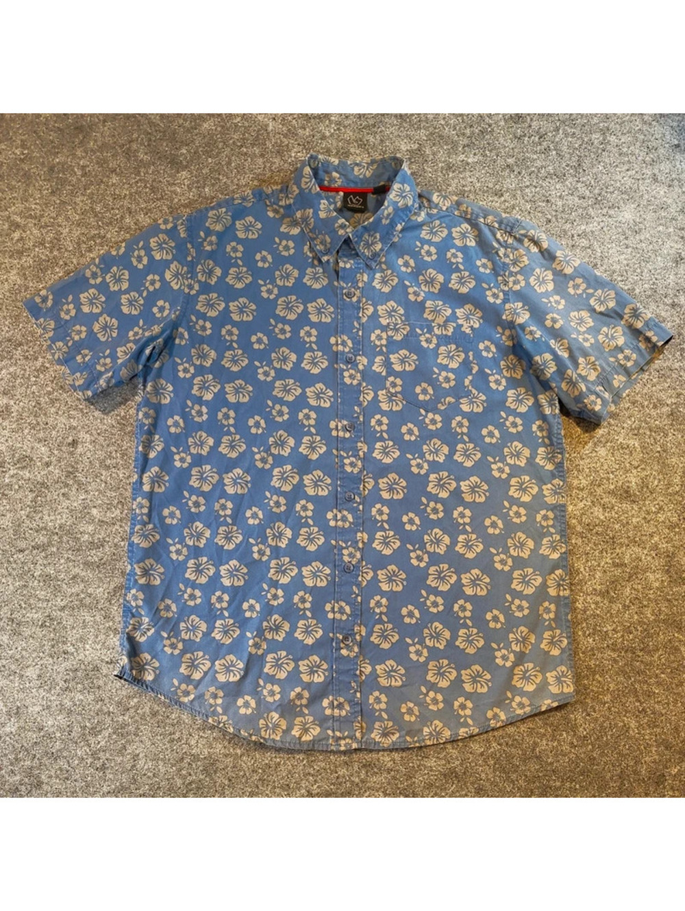 Burnside Floral Button‑Up Shirt – Men’s L